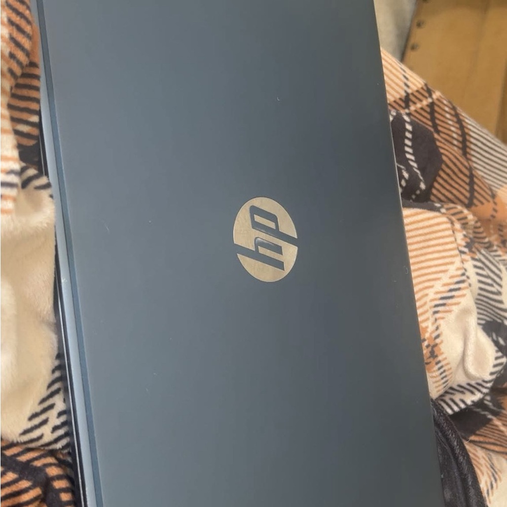 HP Slate Gray Laptop with Silver Logo